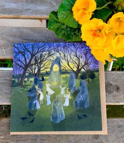 stone circle sunrise card main
