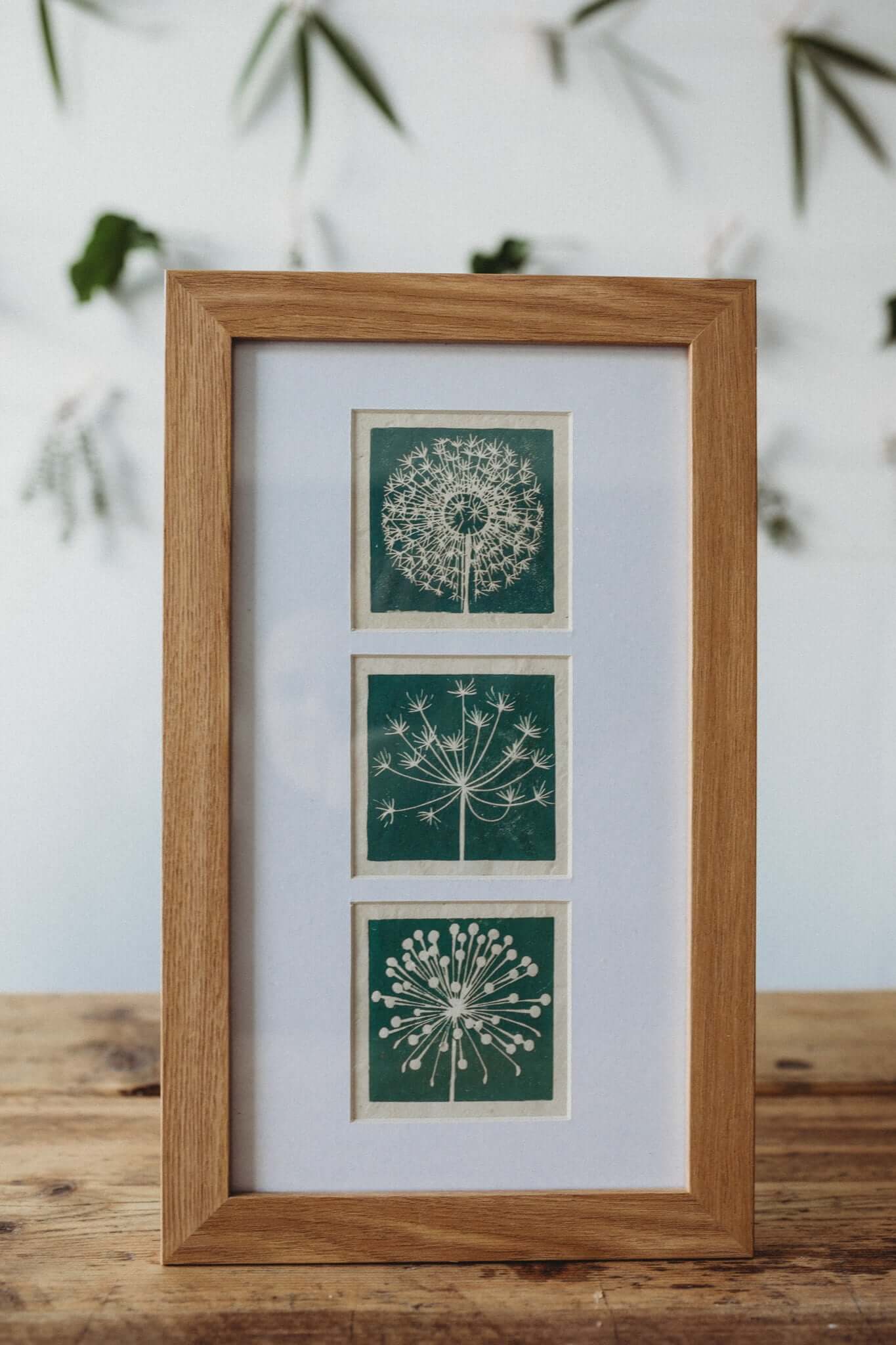 striped pebble fframed blue seedhead prints 2020 copy