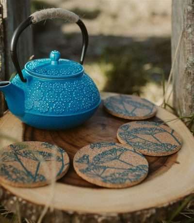 teal fennel coasters spring 2022