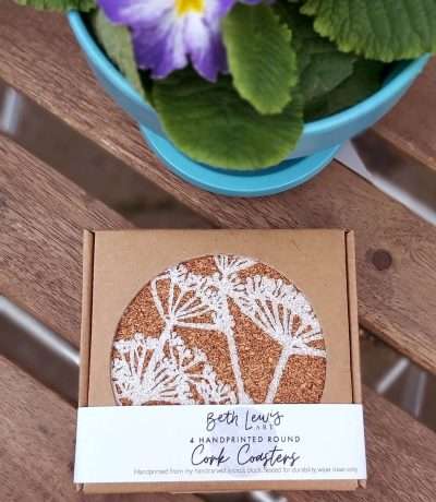 white fennel coasters boxed