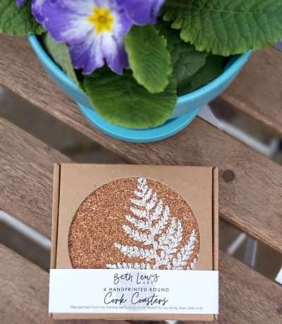 white fern coasters boxed