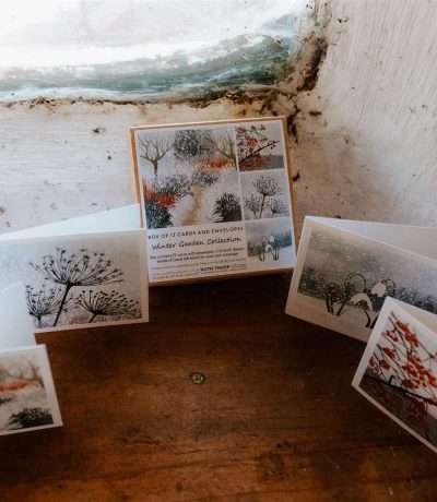 winter garden cards box