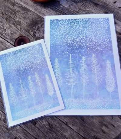 winter trees print