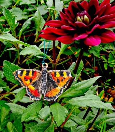 wooden hanging butterfly