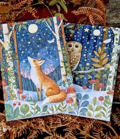 woodland winter notebooks
